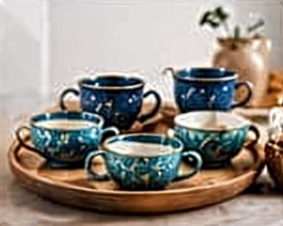 ست فنجان سفالی گالری ماهور